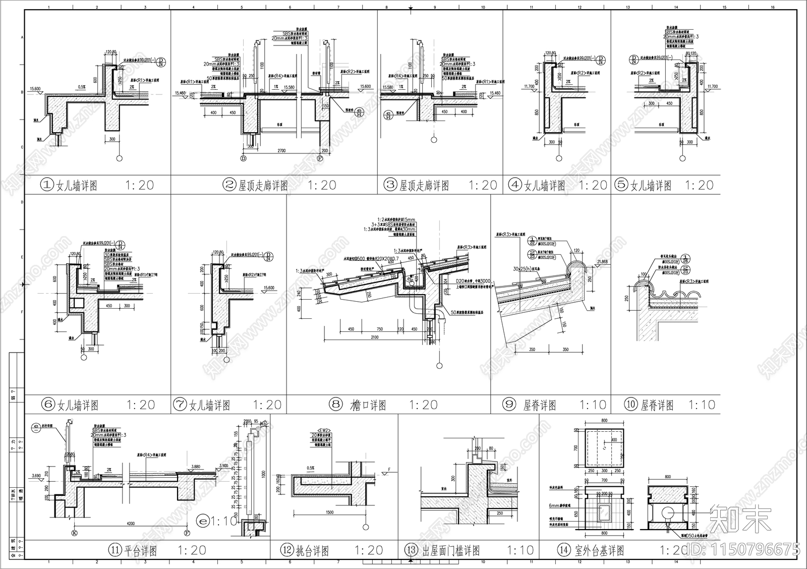 某高校教学实验楼建筑cad施工图下载【ID:1150796675】