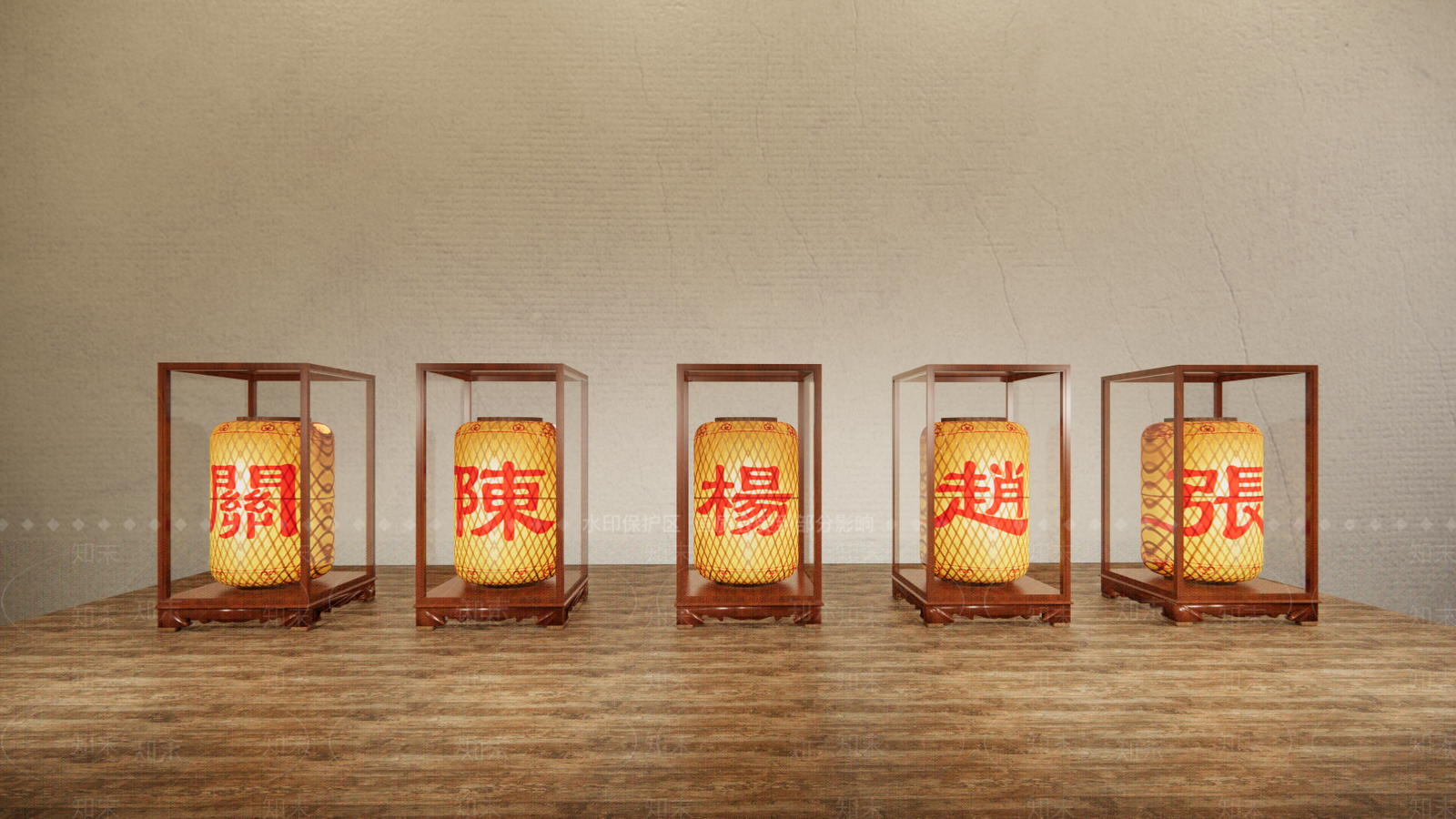 新中式灯笼SU模型下载【ID:1150803608】