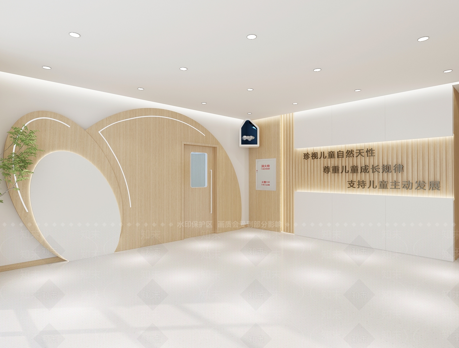 简欧幼儿园3D模型下载【ID:1150804514】