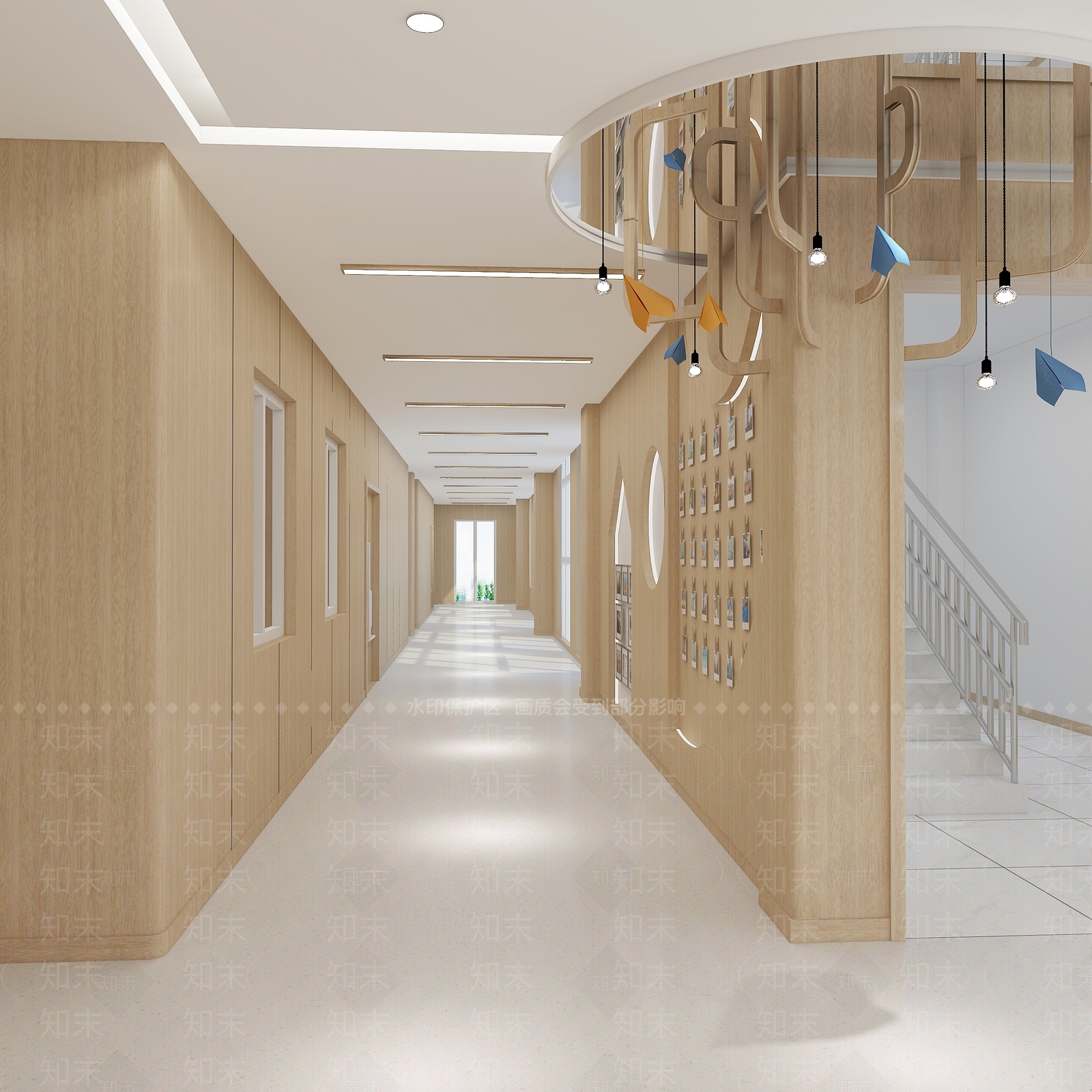 简欧幼儿园3D模型下载【ID:1150804514】