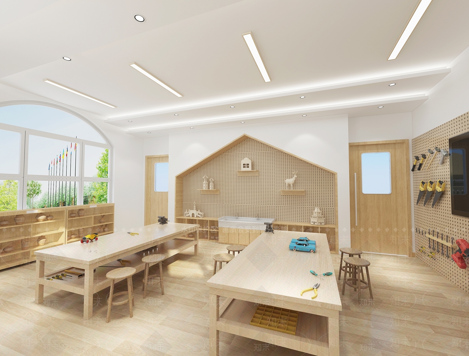 现代幼儿园3D模型下载【ID:1150805399】