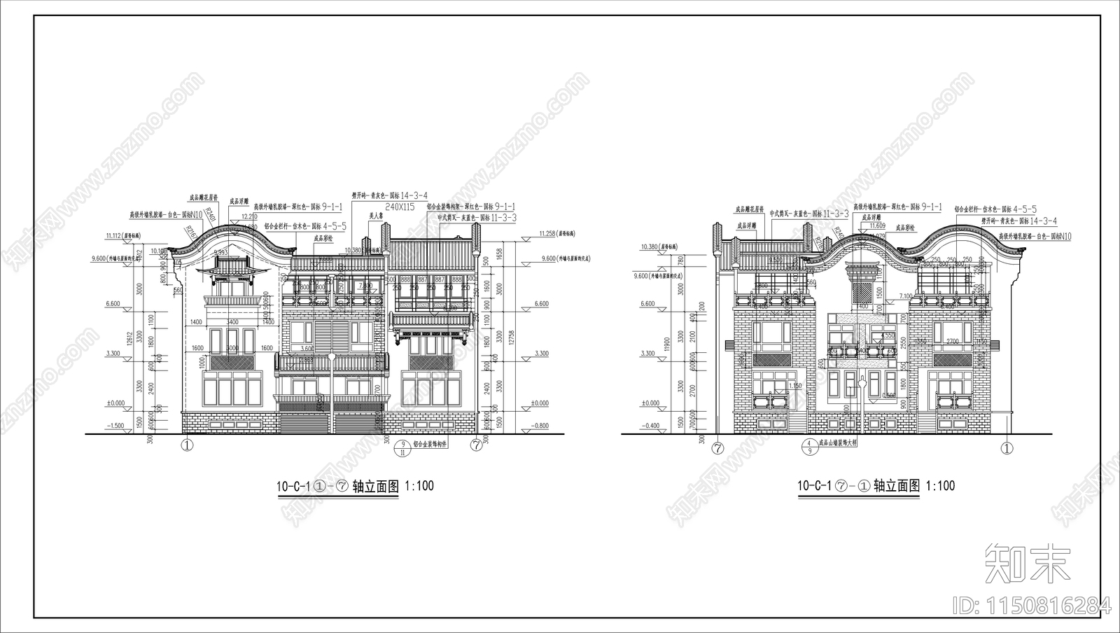 商业古建筑设计cad施工图下载【ID:1150816284】