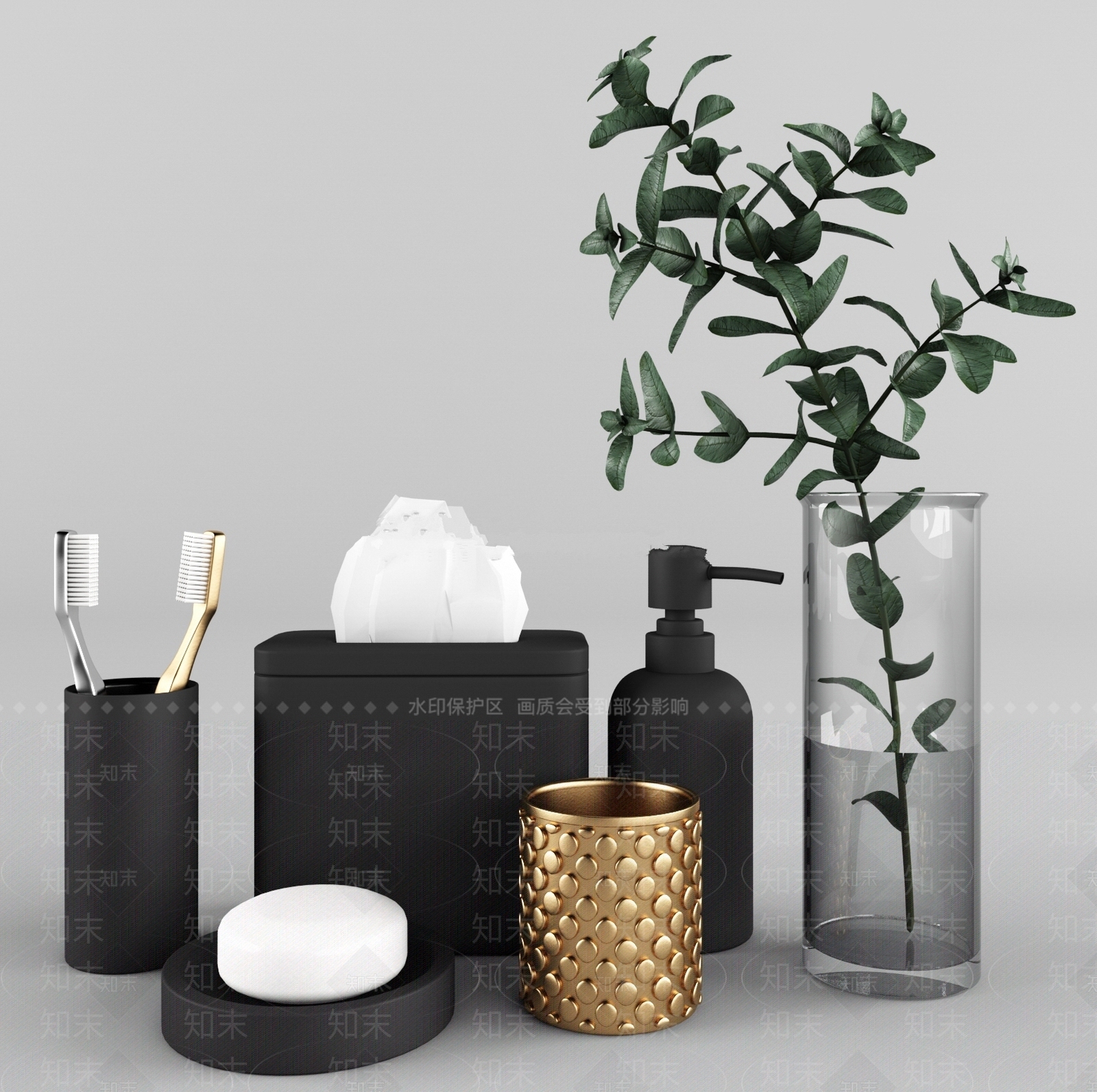 浴室用品SU模型下载【ID:1150819960】