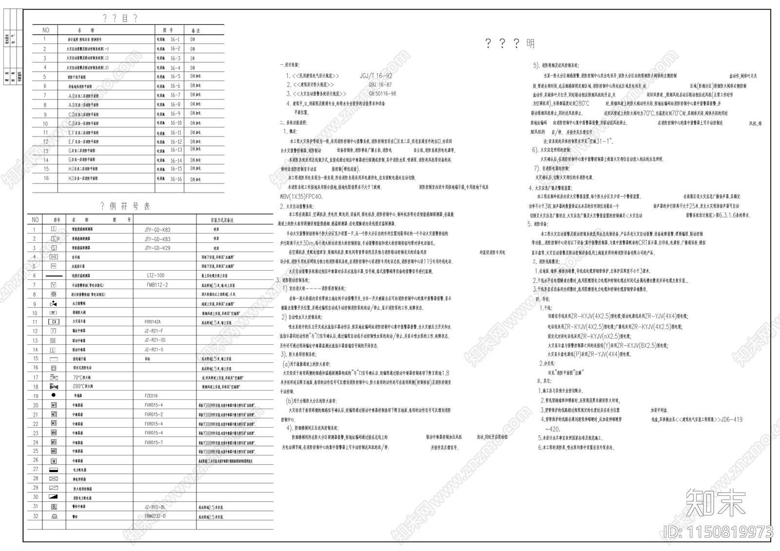 地下室消防给排水设计cad施工图下载【ID:1150819973】