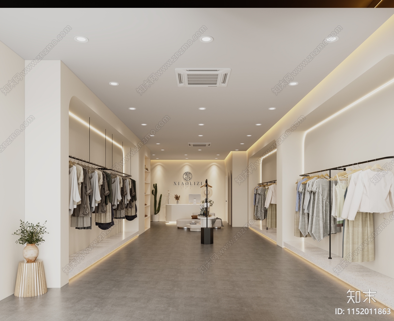 现代服装店3D模型下载【ID:1152011863】