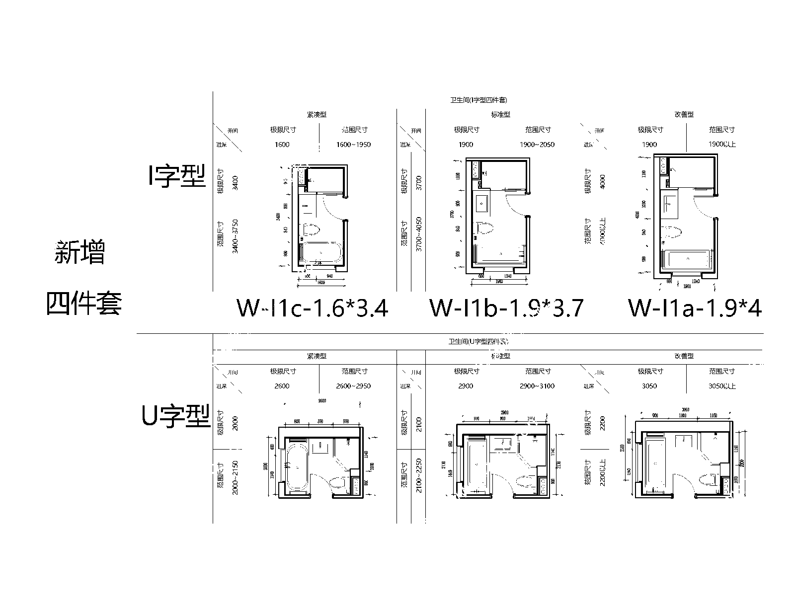 绿城风格卫生间平面图cad施工图下载【ID:1150827281】