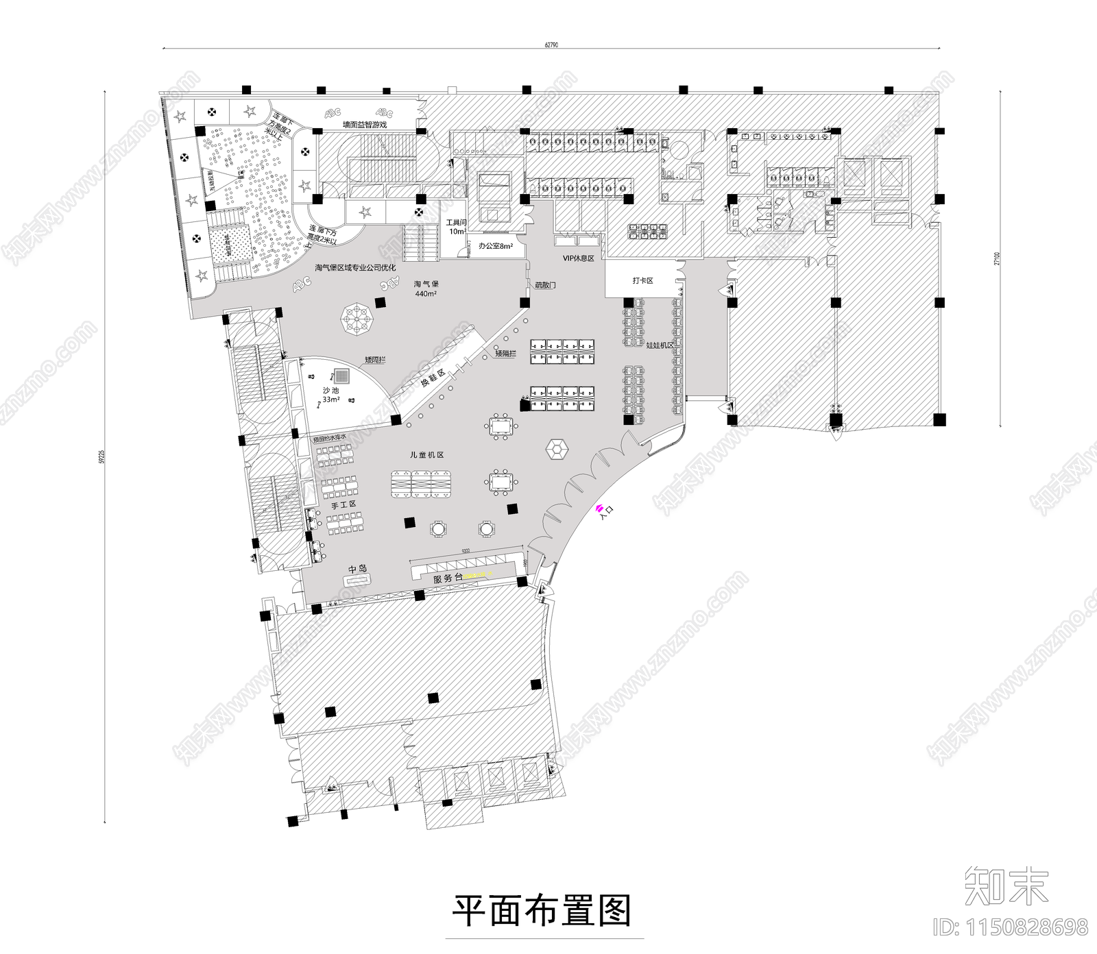 电玩城施工图下载【ID:1150828698】
