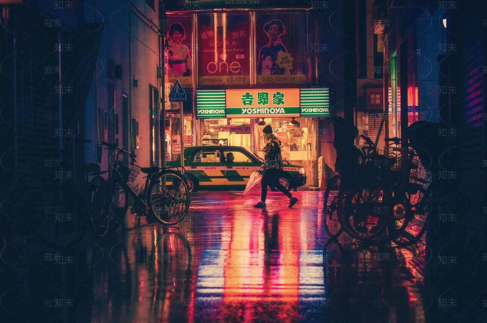 街道夜景贴图下载【ID:1150836369】