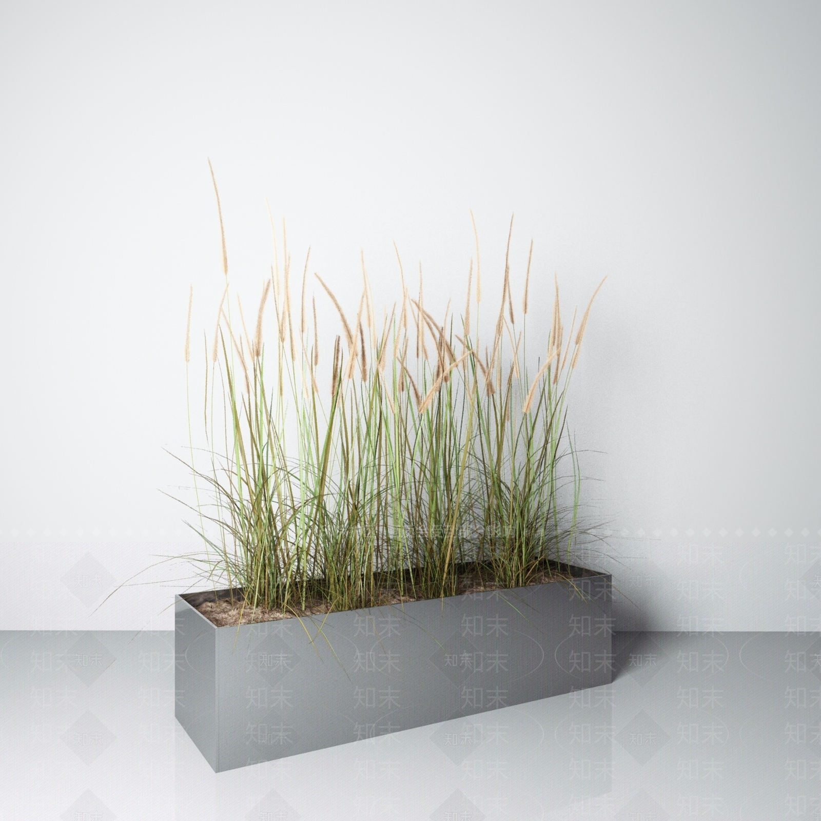 现代盆栽花箱3D模型下载【ID:1150837936】