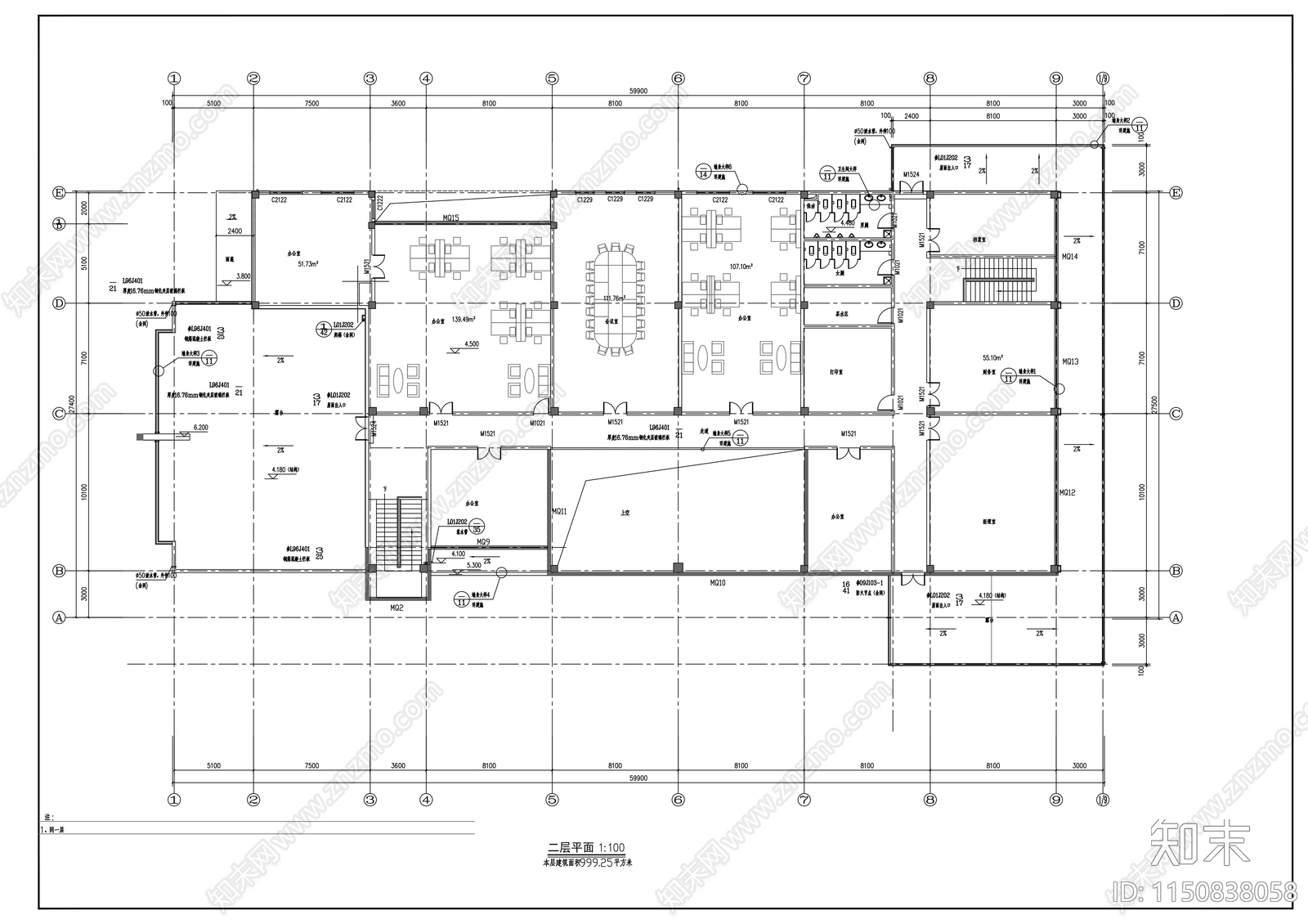 展示中心cad施工图下载【ID:1150838058】