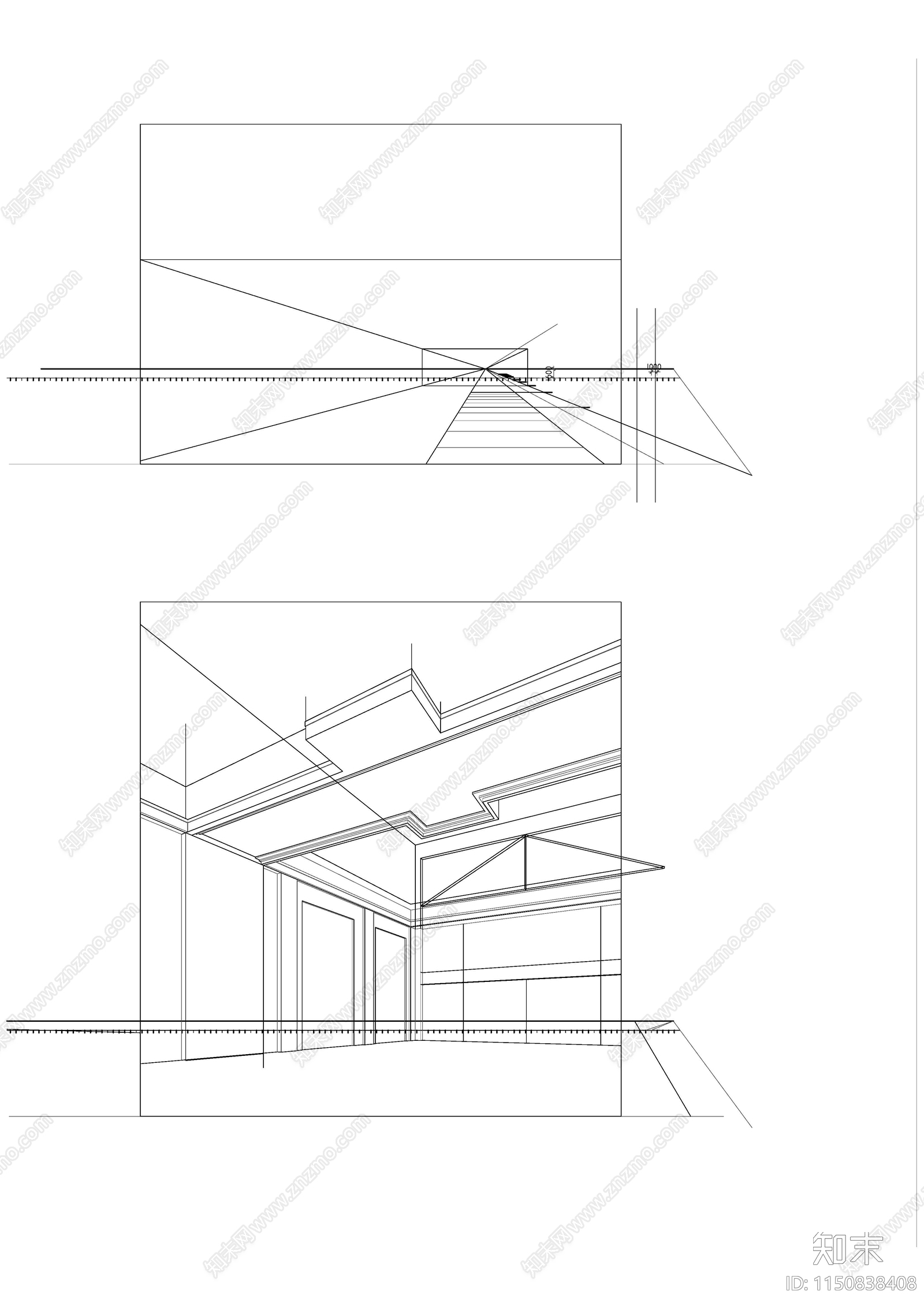 景观透视关系图例素材施工图下载【ID:1150838408】