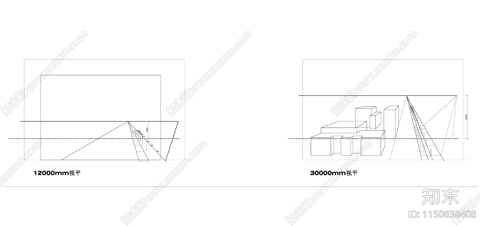 景观透视关系图例素材施工图下载【ID:1150838408】