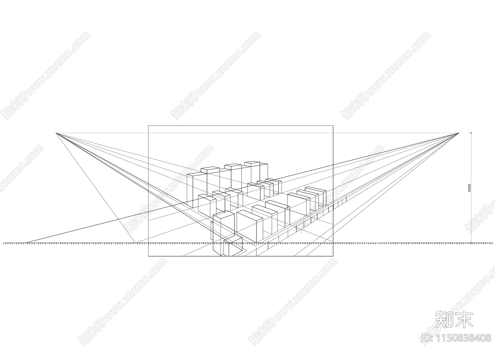 景观透视关系图例素材施工图下载【ID:1150838408】