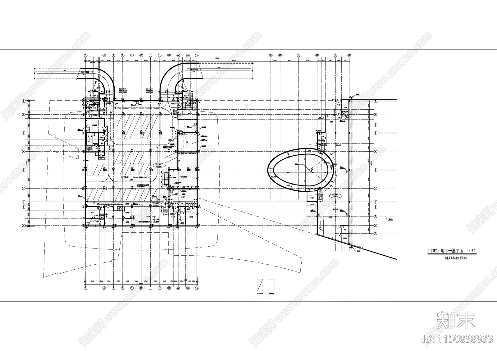 南京金陵图书馆建筑方案图cad施工图下载【ID:1150838833】