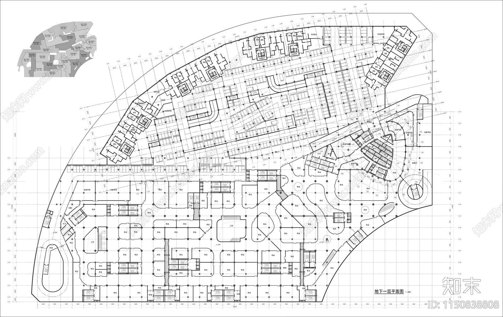 地下车库施工图下载【ID:1150838808】