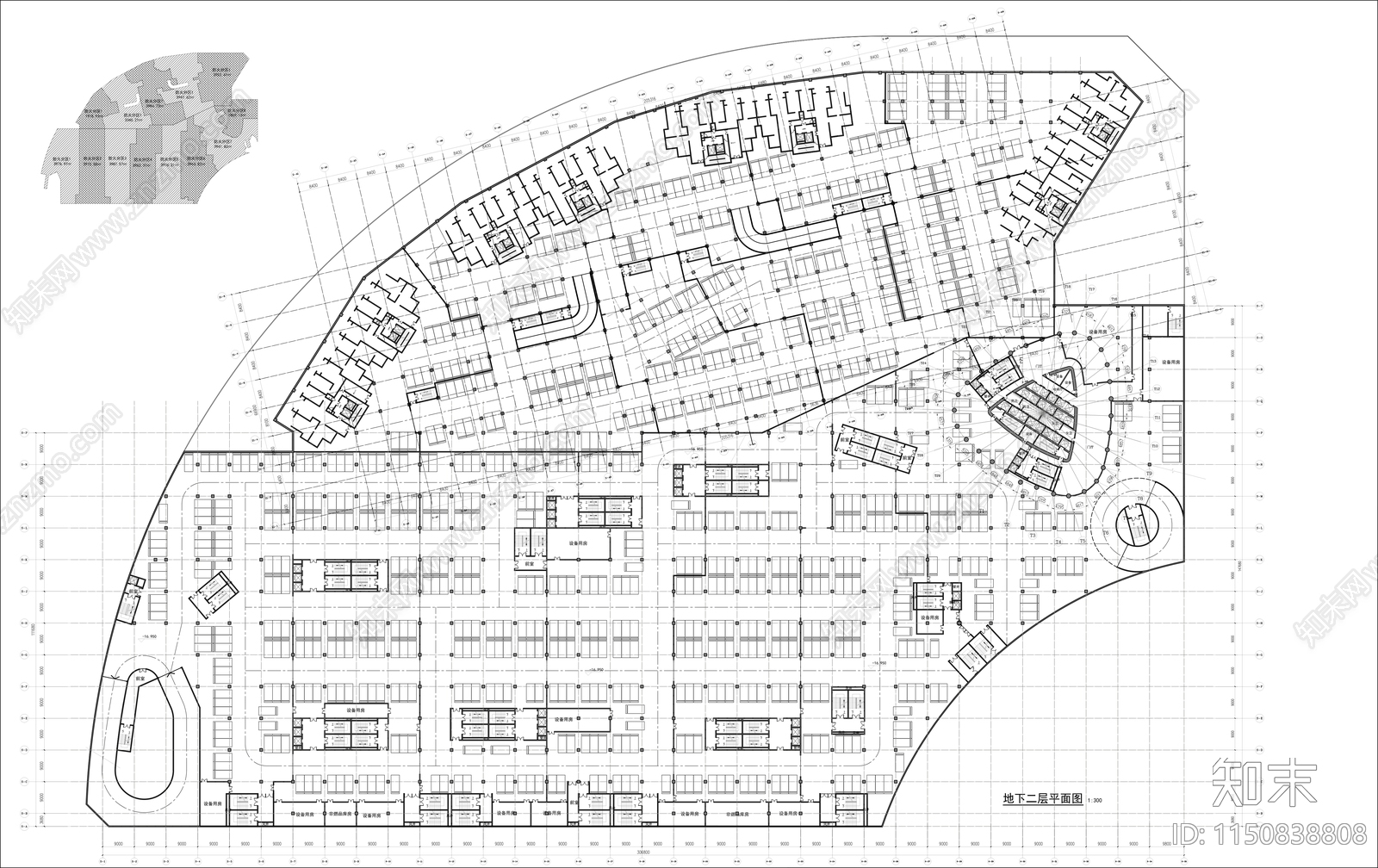 地下车库施工图下载【ID:1150838808】