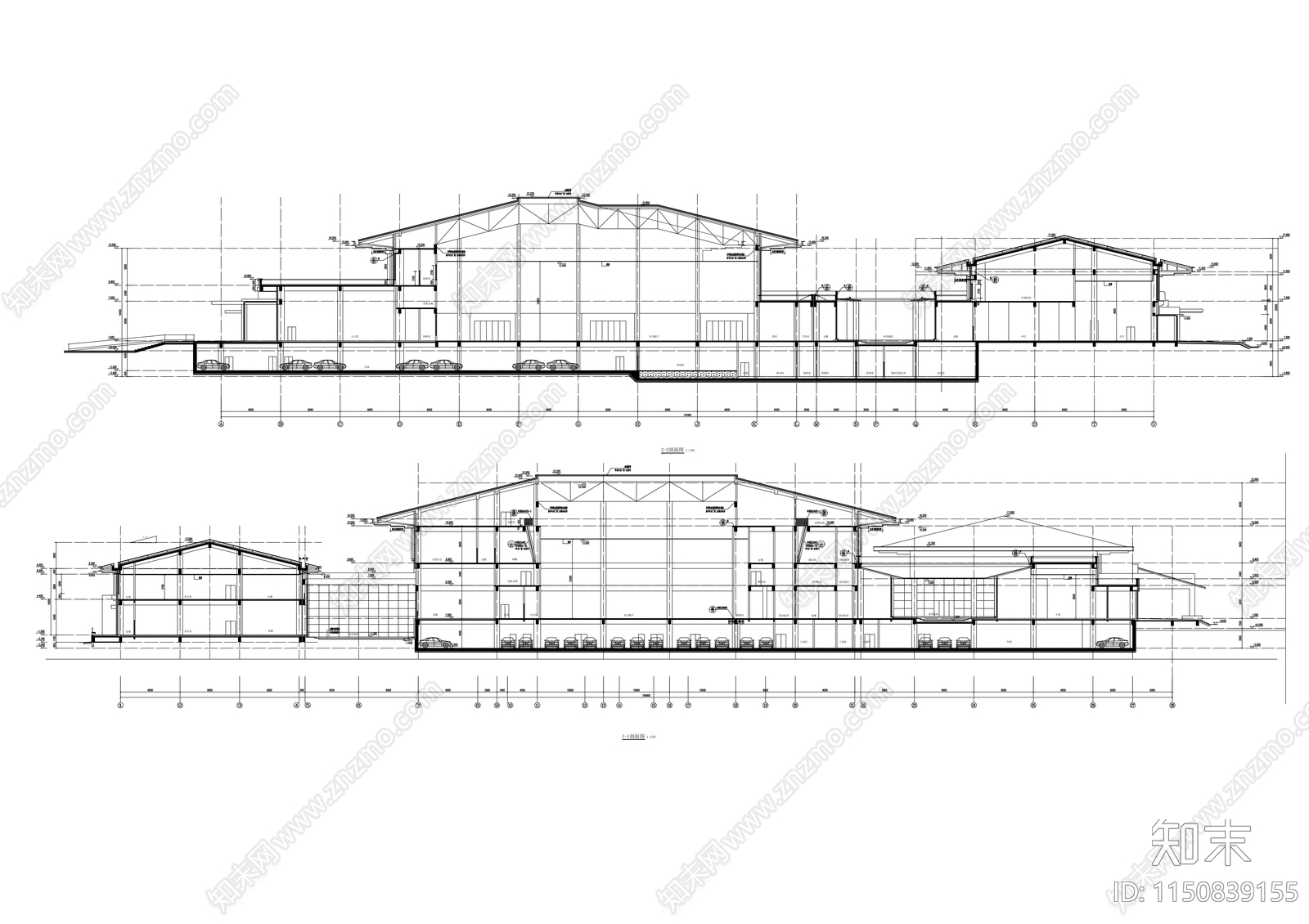 现代风格高层国际会议中心设计建筑cad施工图下载【ID:1150839155】