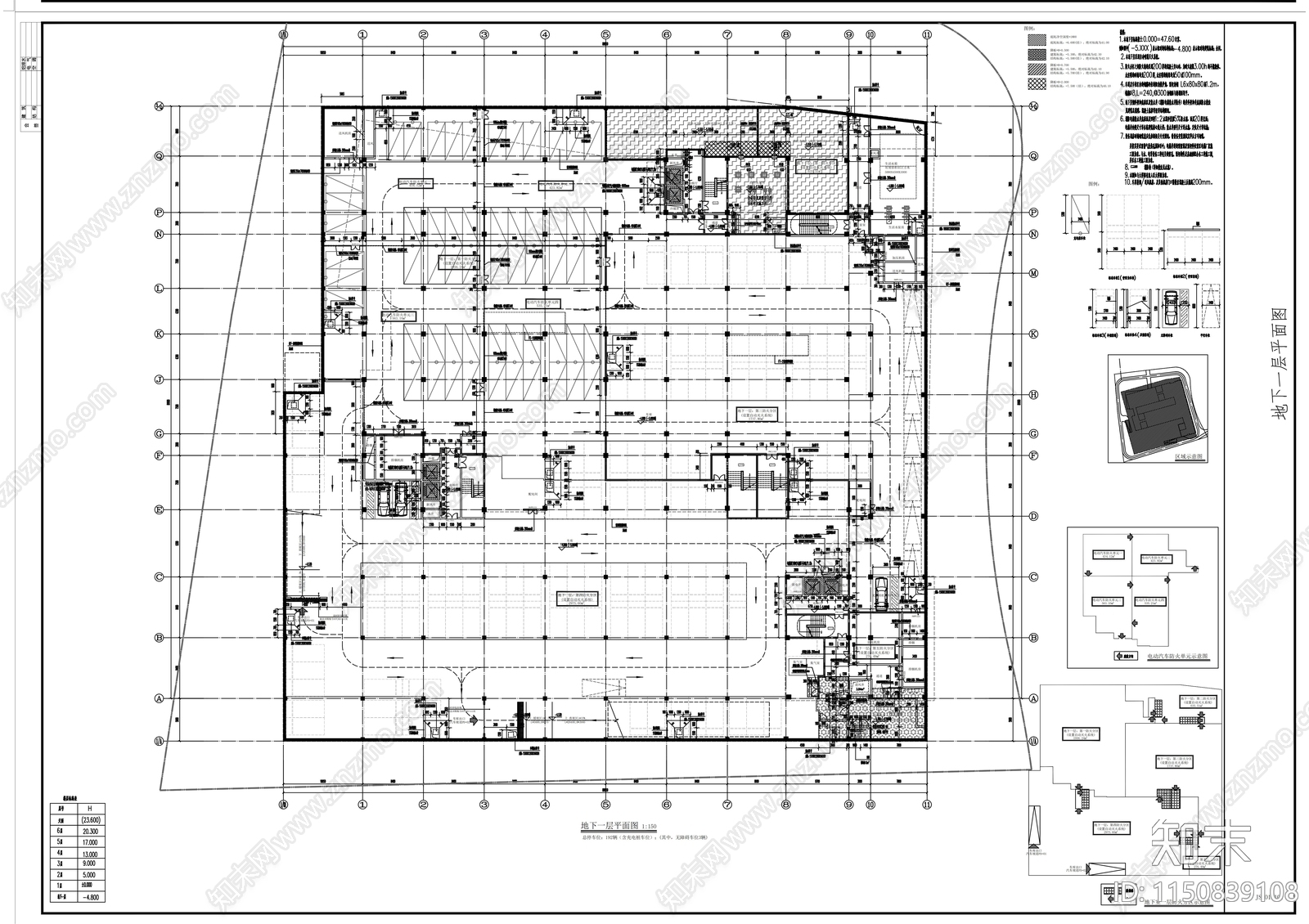 知识城第二邻里中心项目建筑cad施工图下载【ID:1150839108】