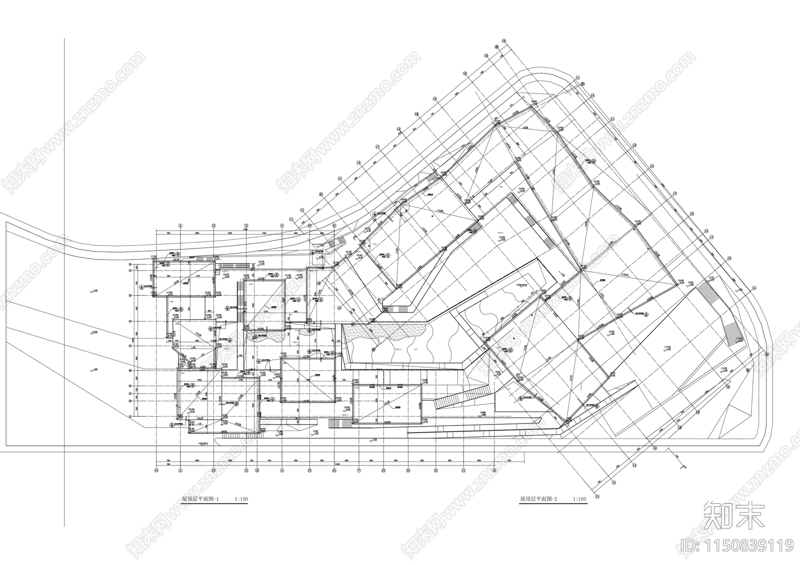 著名美术学院美术馆建筑施工图下载【ID:1150839119】