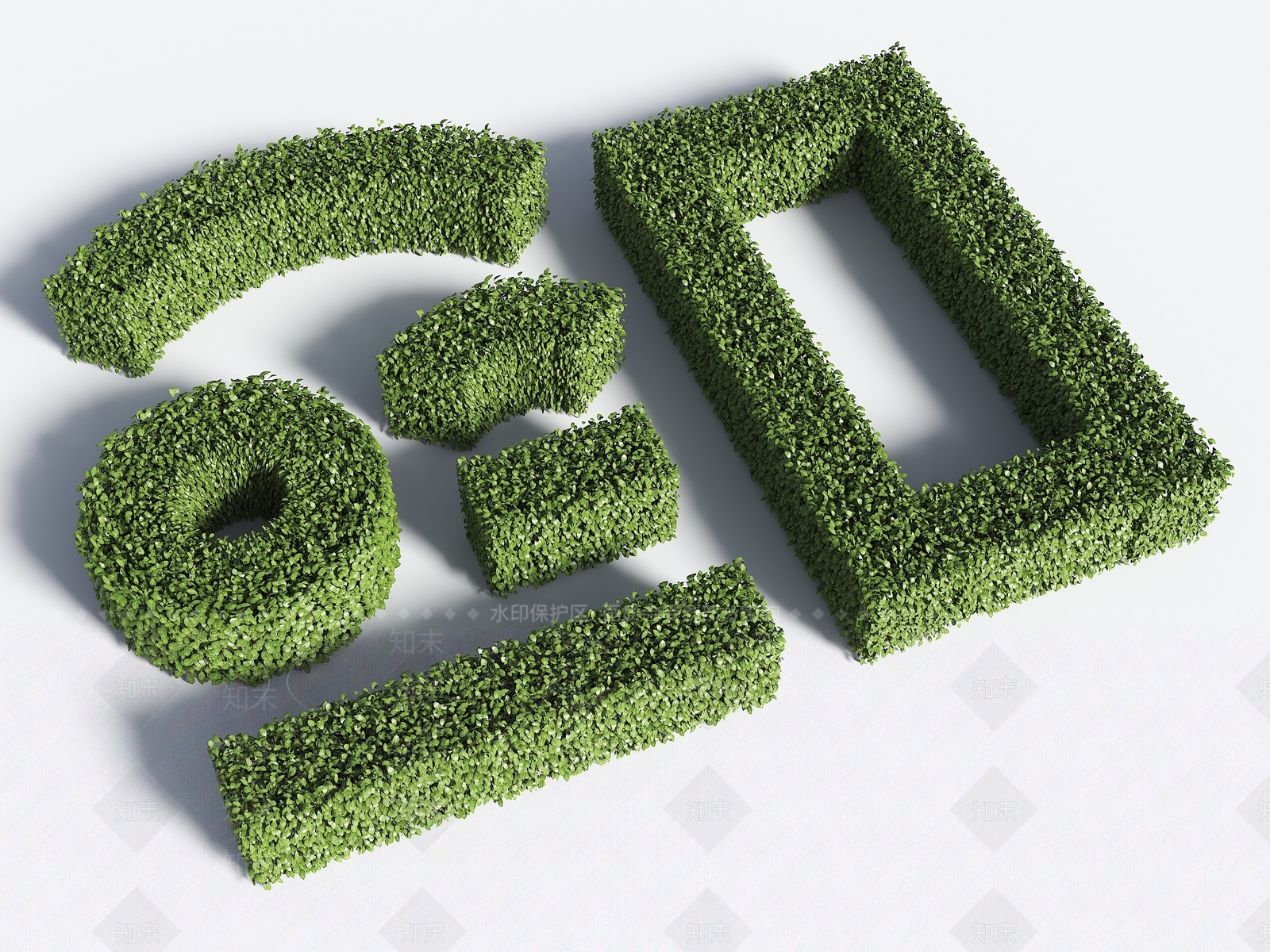 绿篱3D模型下载【ID:1150842439】