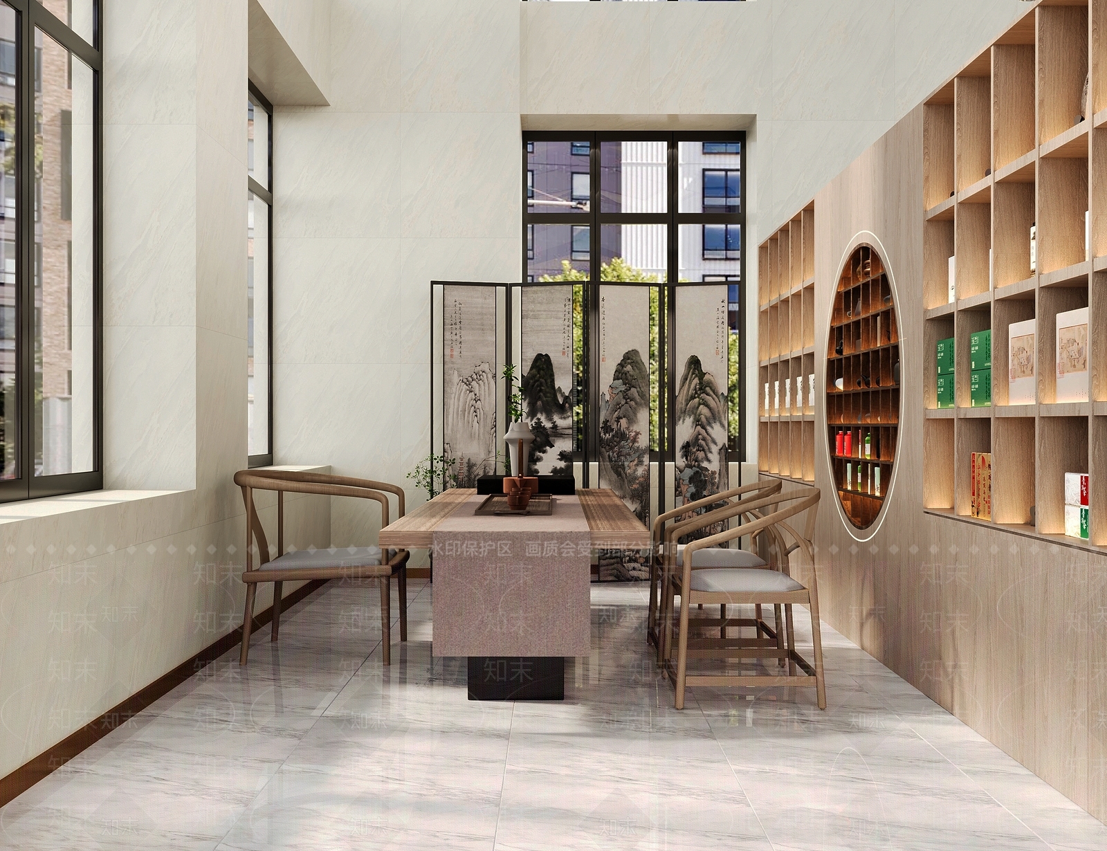 现代茶叶店3D模型下载【ID:1150842986】