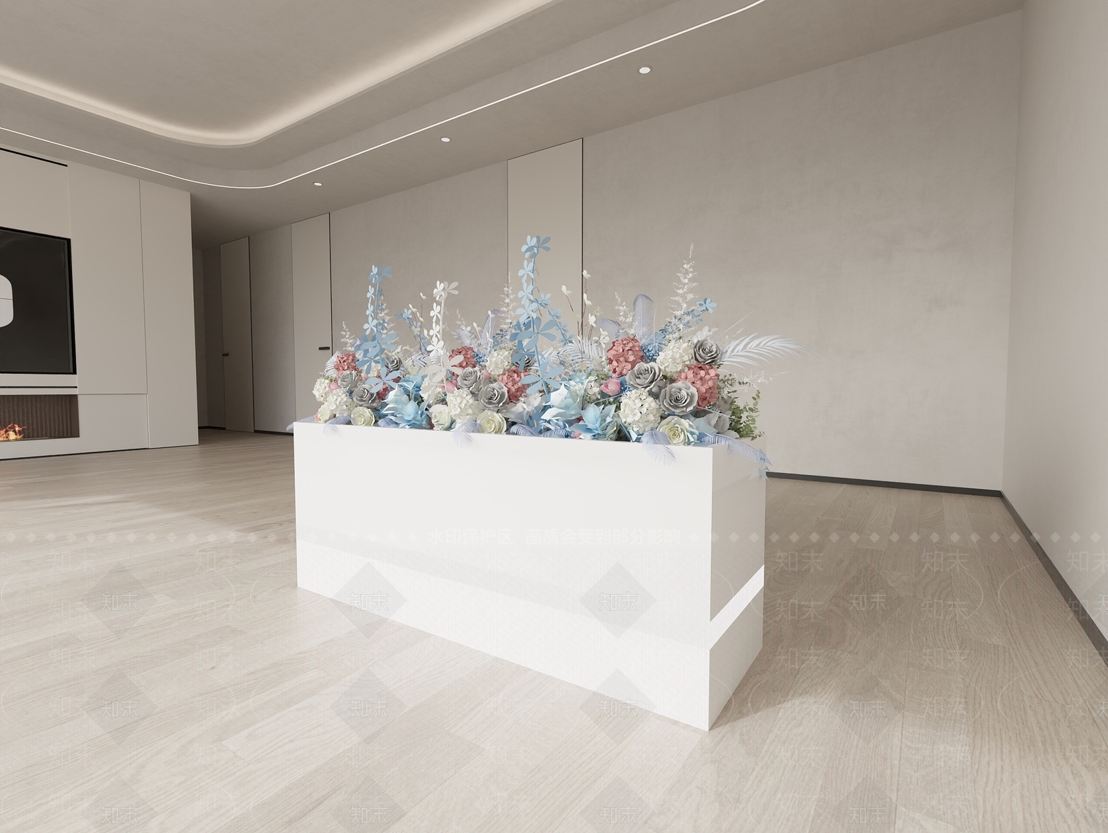 现代花箱3D模型下载【ID:1150845333】