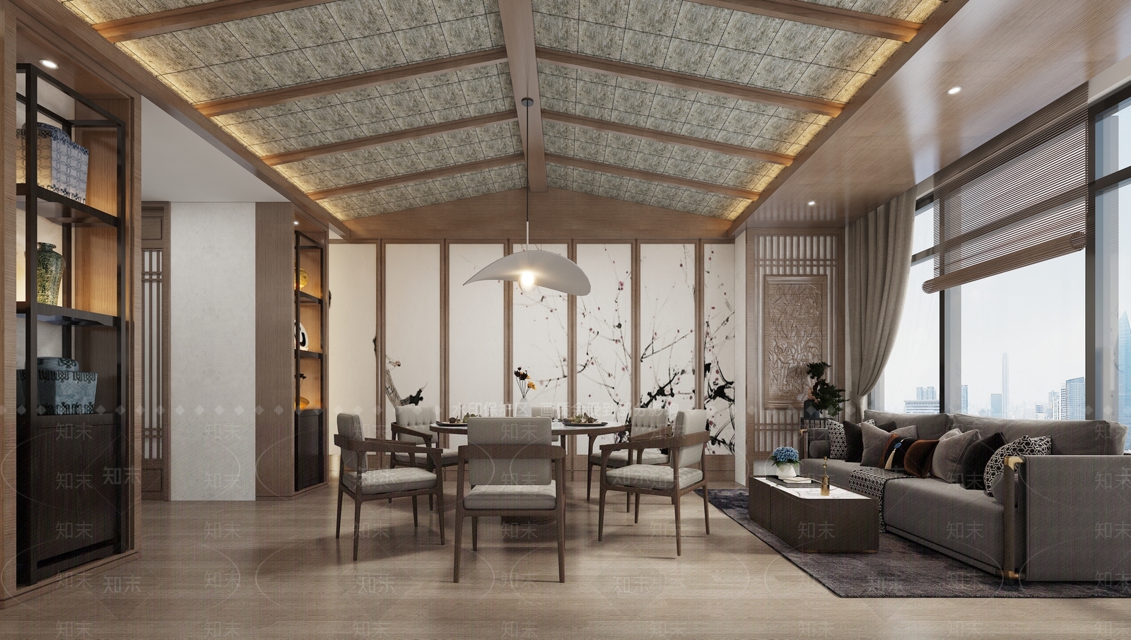 日式餐厅包厢3D模型下载【ID:1150856860】