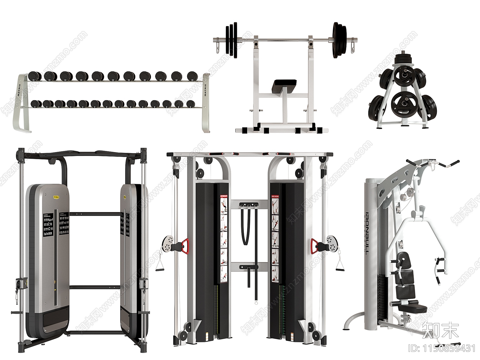 健身器材3D模型下载【ID:1150859431】