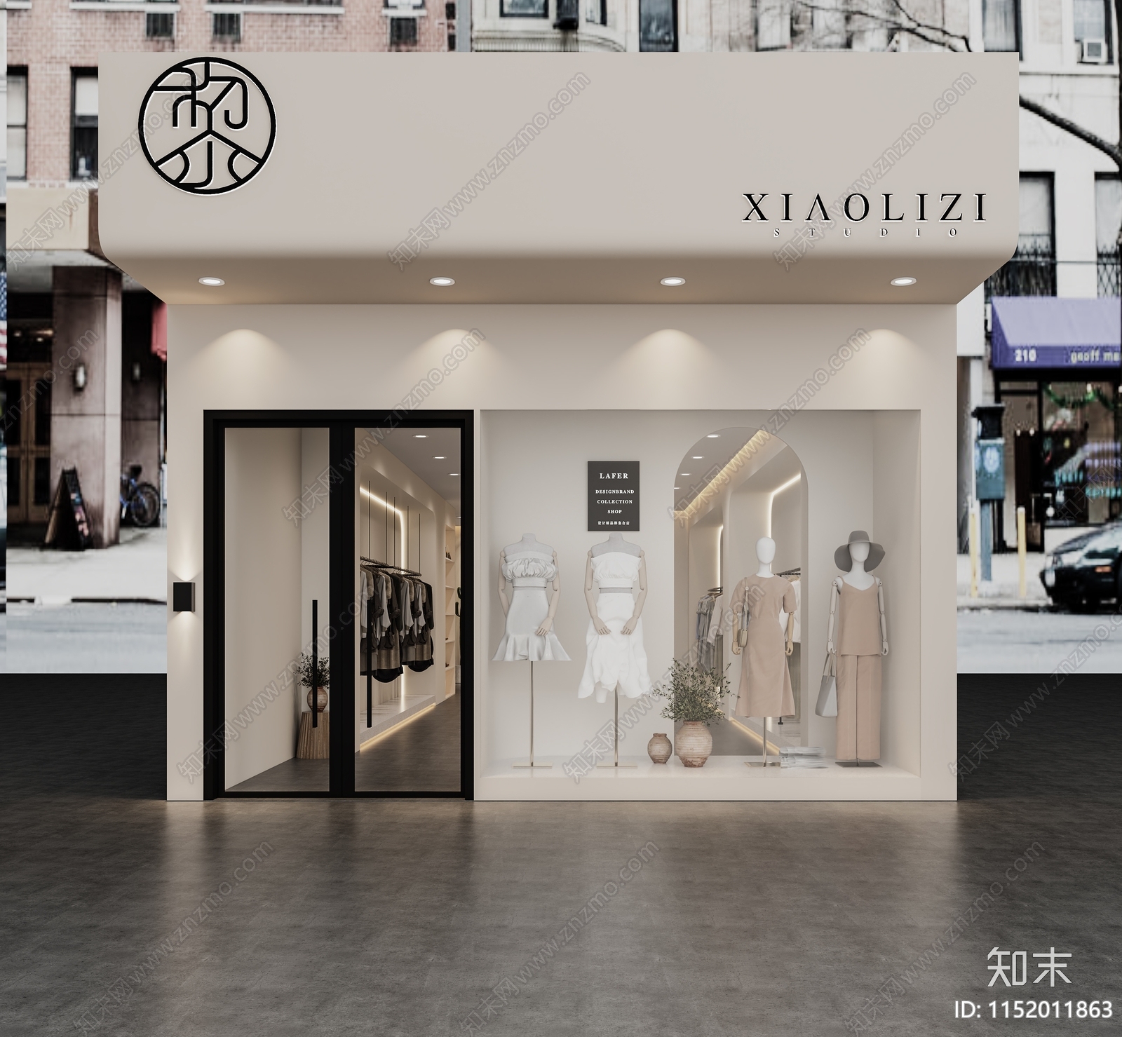 现代服装店3D模型下载【ID:1152011863】