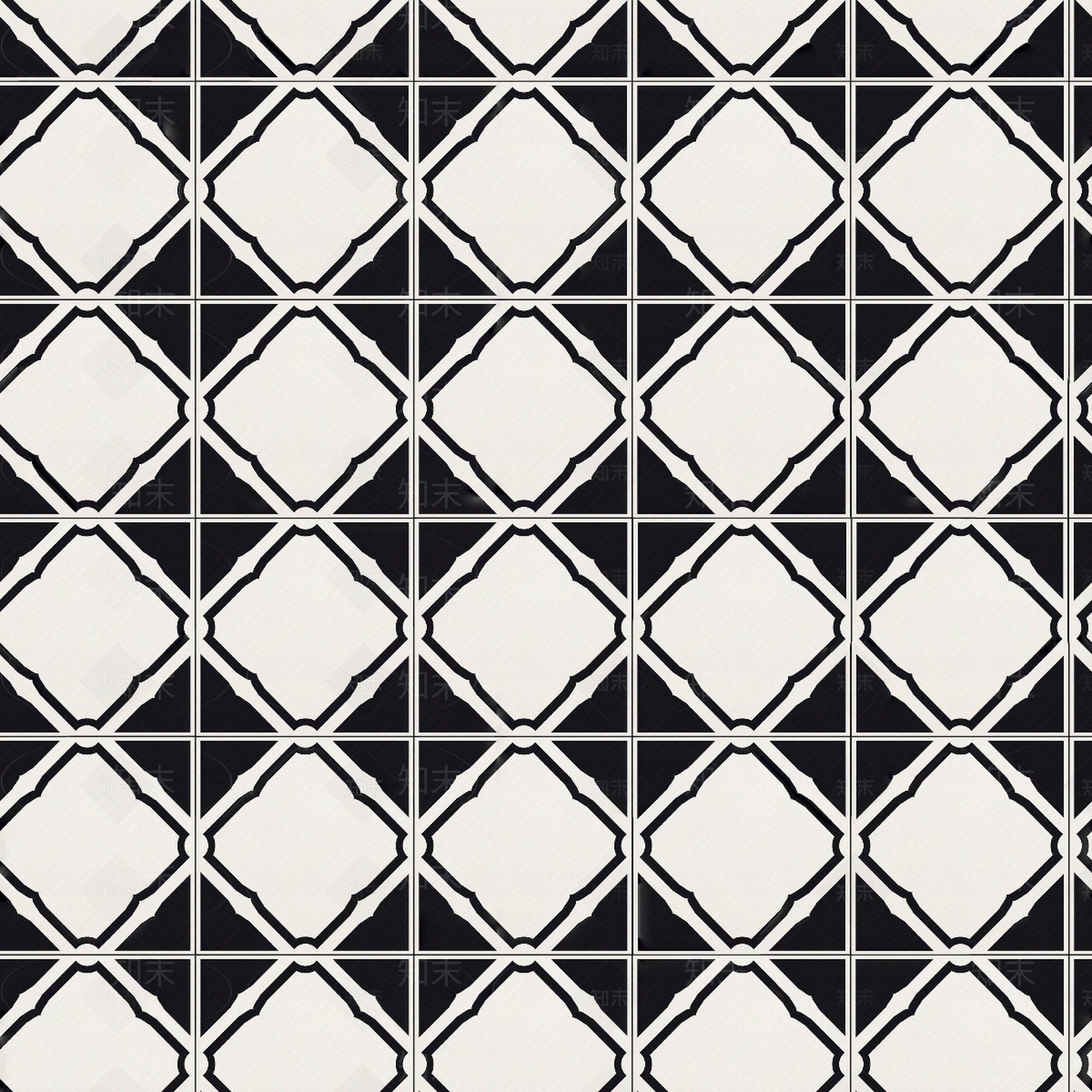 复古几何图案瓷砖贴图下载【ID:1150872532】