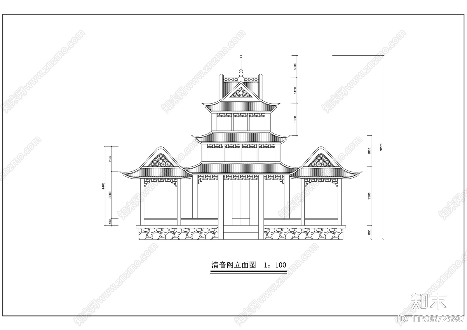 中式园林建筑及小品设计图集施工图下载【ID:1150872890】