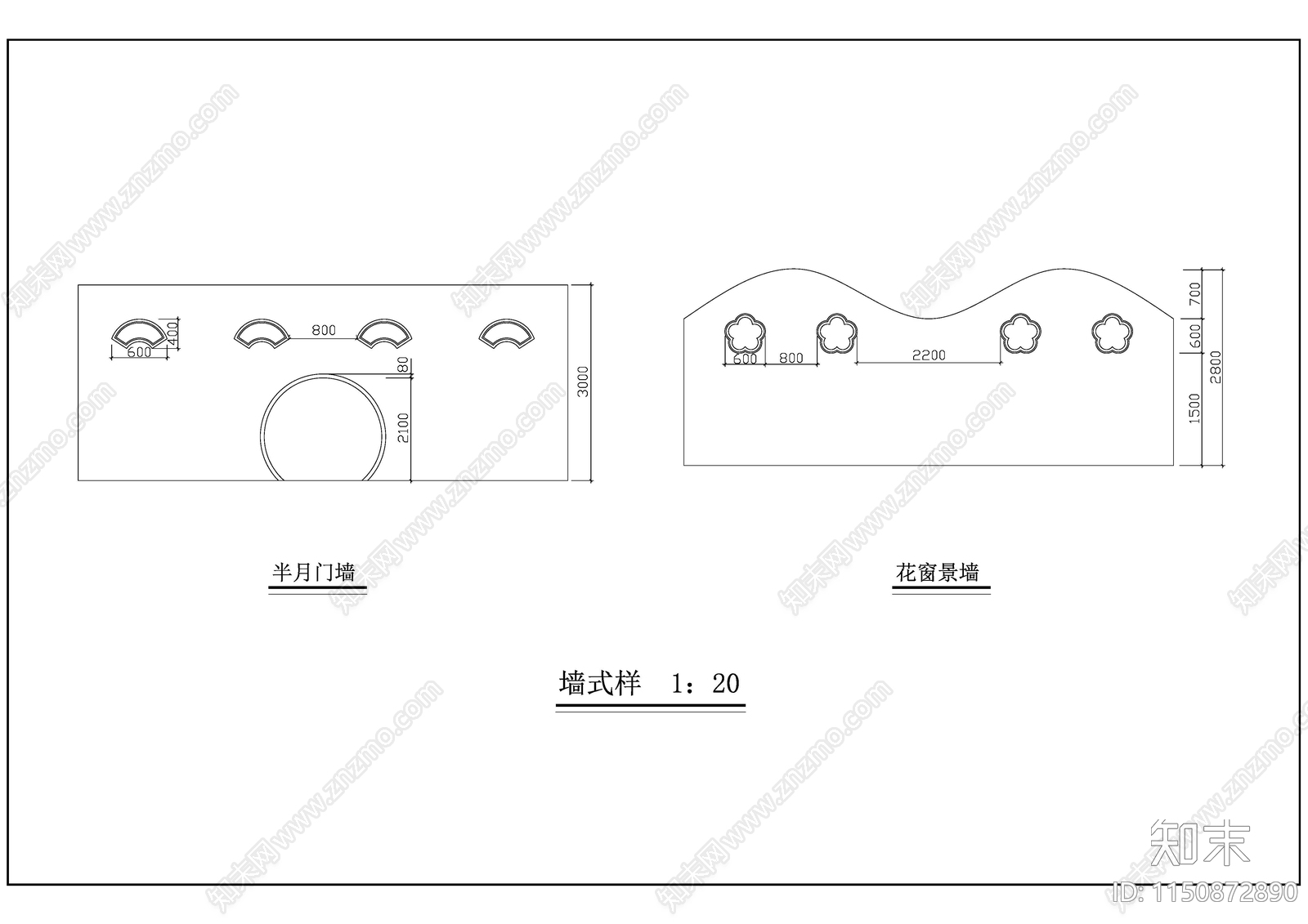 中式园林建筑及小品设计图集施工图下载【ID:1150872890】