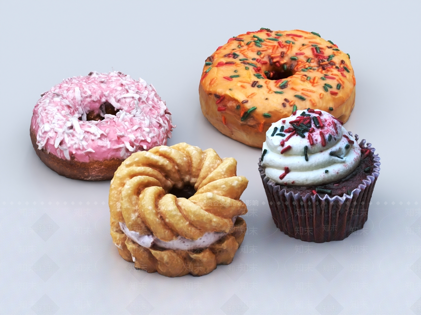 甜甜圈3D模型下载【ID:1150874281】