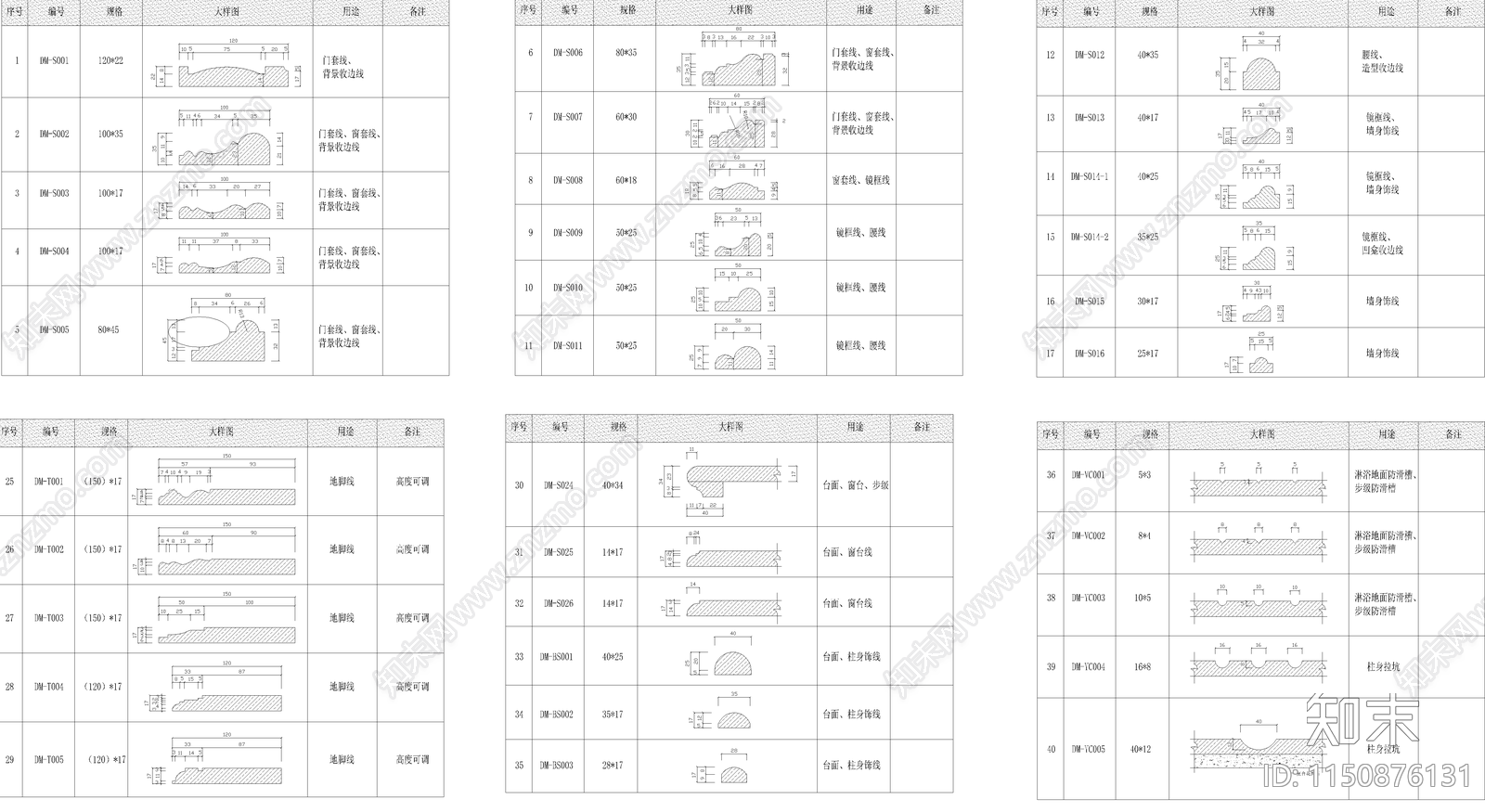 角线收口线图库cad施工图下载【ID:1150876131】