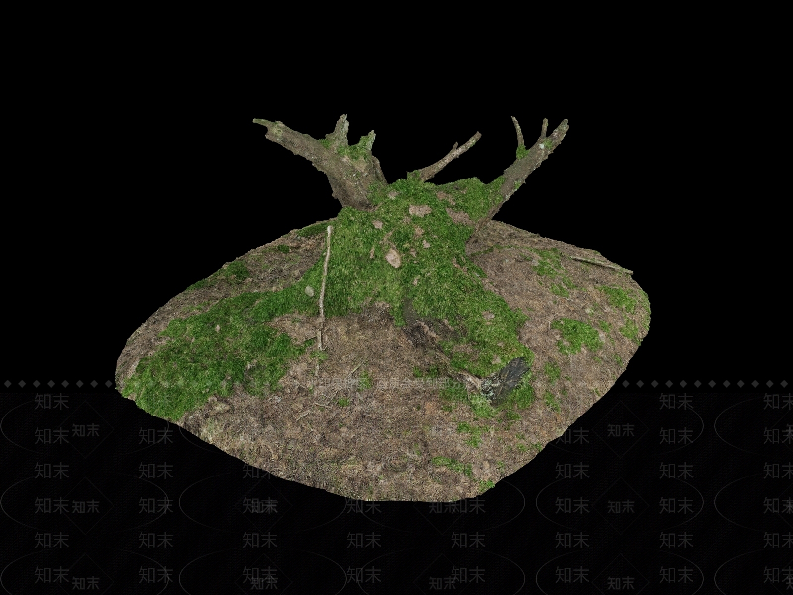 现代树根树枝3D模型下载【ID:1150881325】