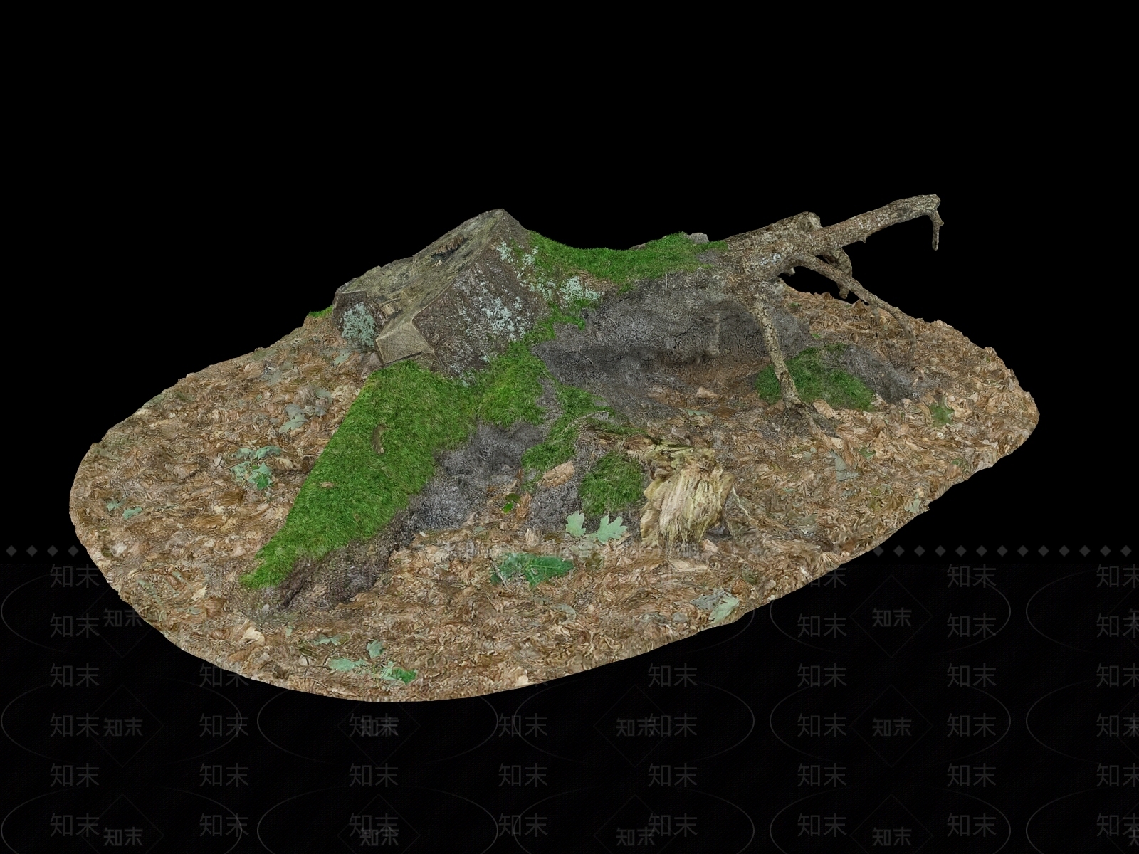 现代树根树枝3D模型下载【ID:1150881516】