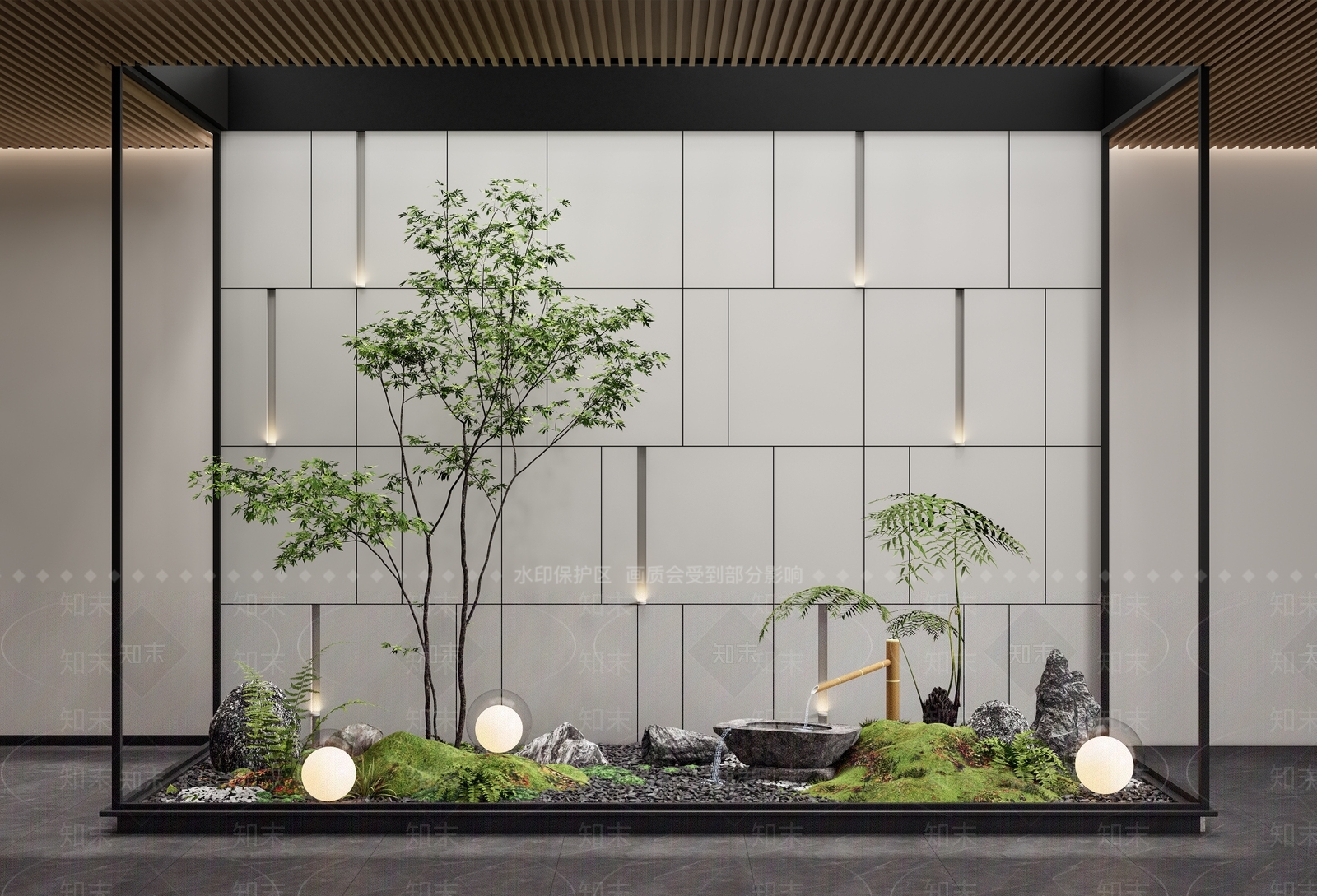 现代植物景观造景SU模型下载【ID:1150887890】