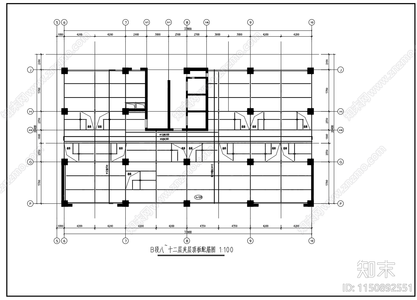 原建筑增加钢结构夹层平面节点配筋图施工图下载【ID:1150892551】