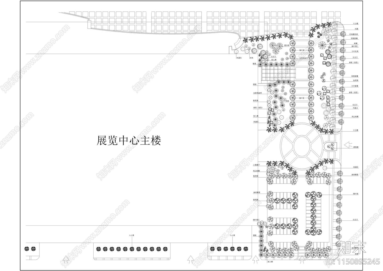 现代国际展览中心环境设计cad施工图下载【ID:1150895245】