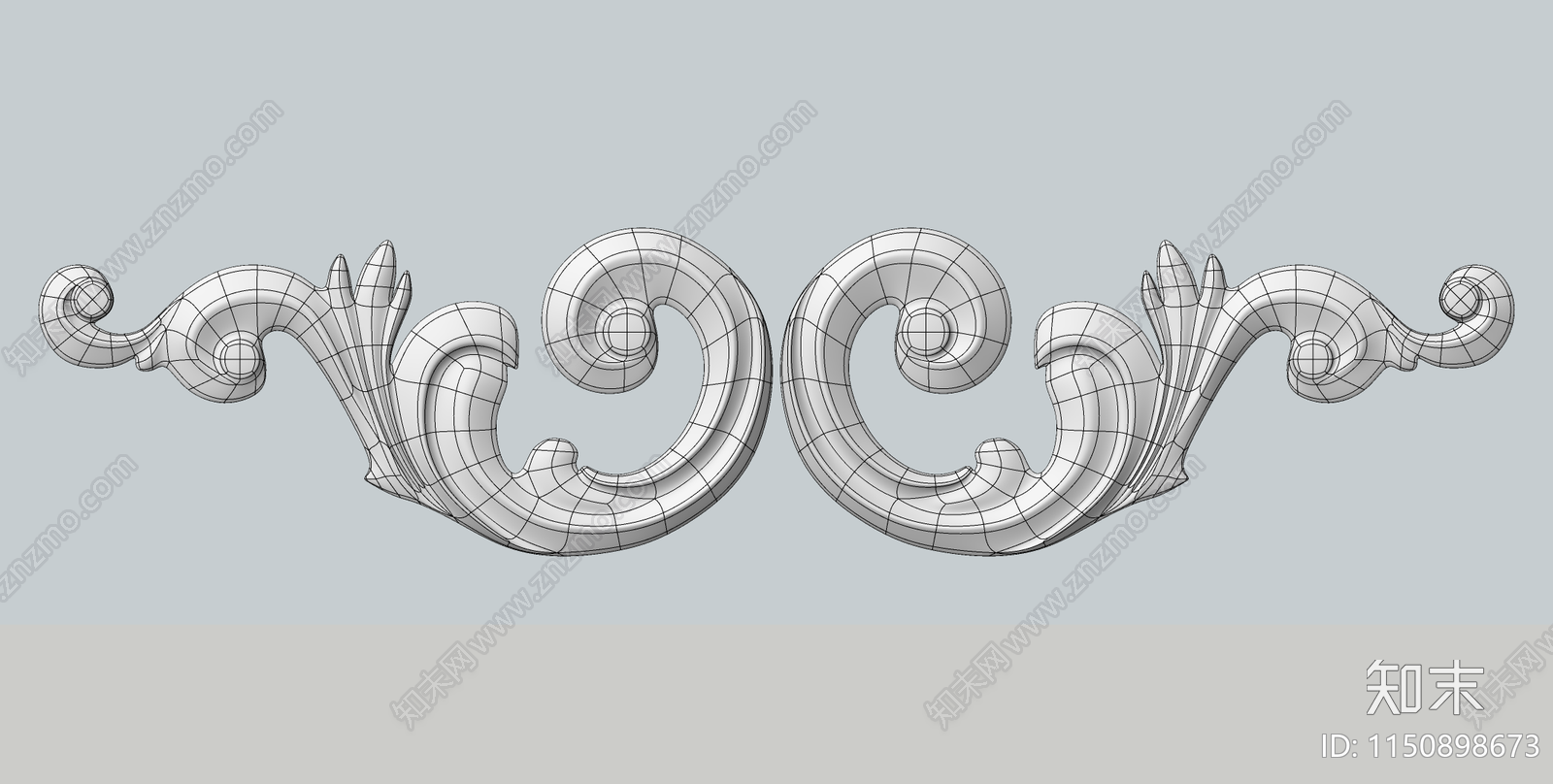 欧式装饰雕花SU模型下载【ID:1150898673】