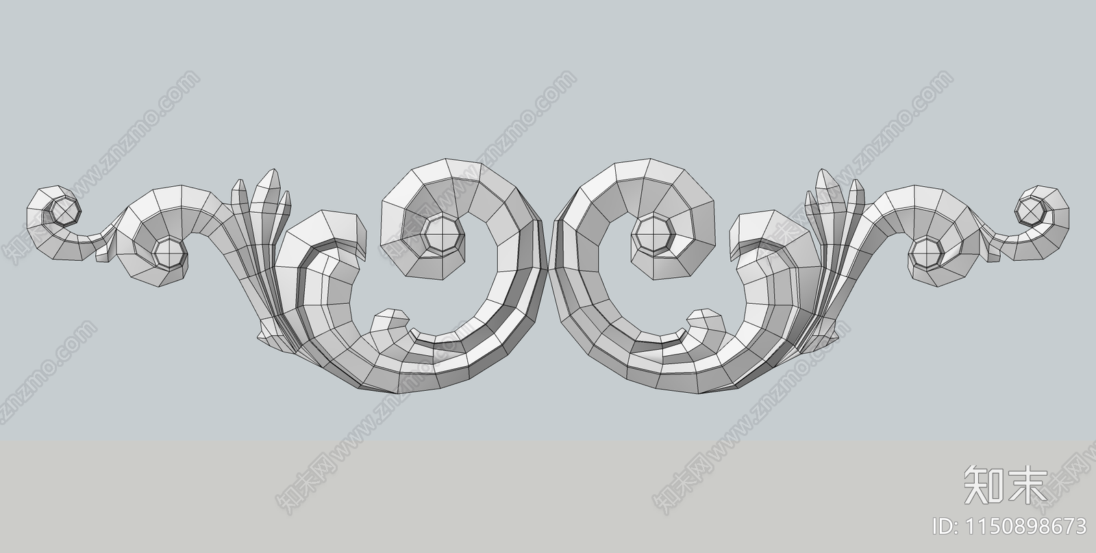 欧式装饰雕花SU模型下载【ID:1150898673】