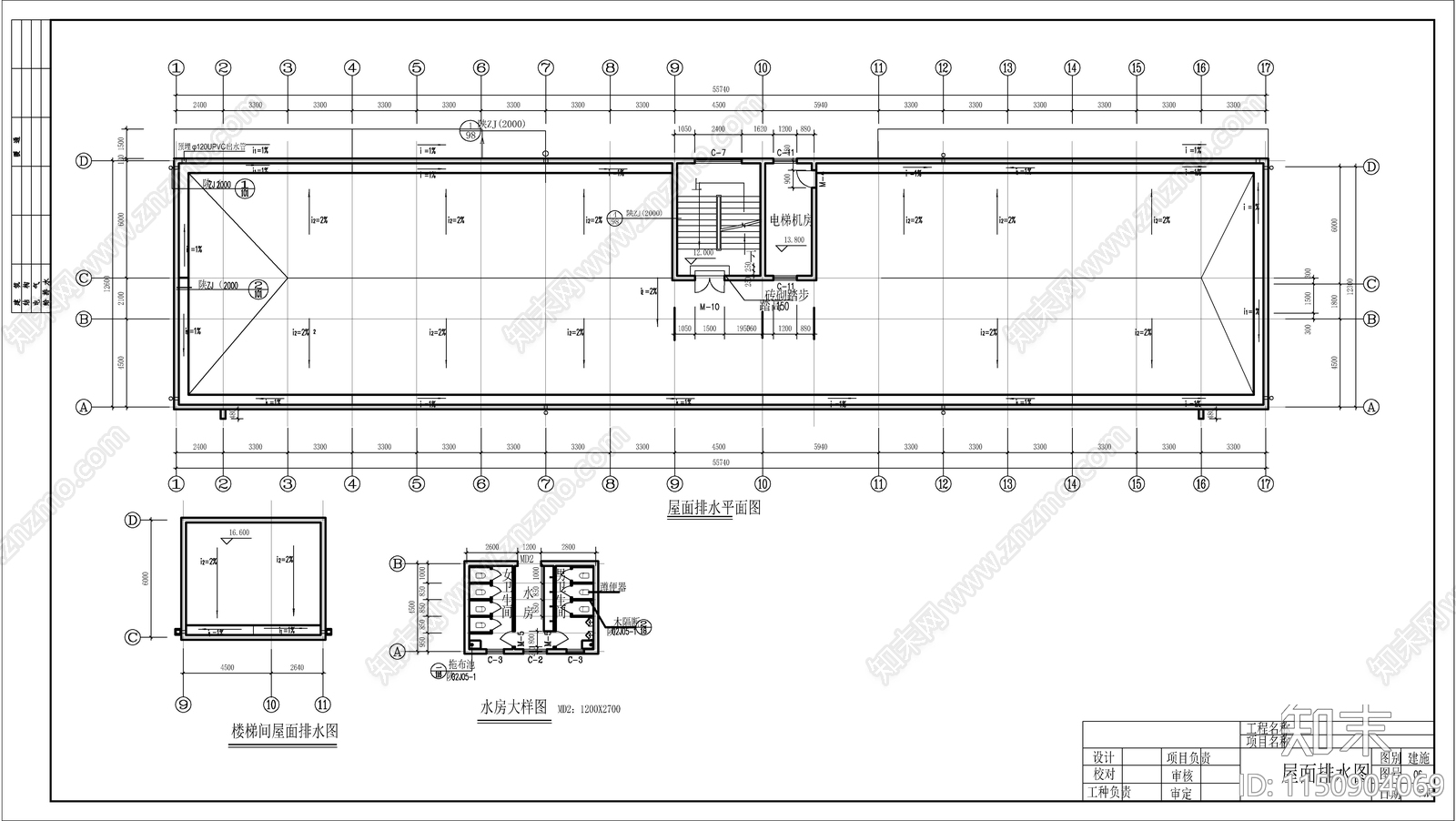 西北地区医院住院楼建筑cad施工图下载【ID:1150904069】