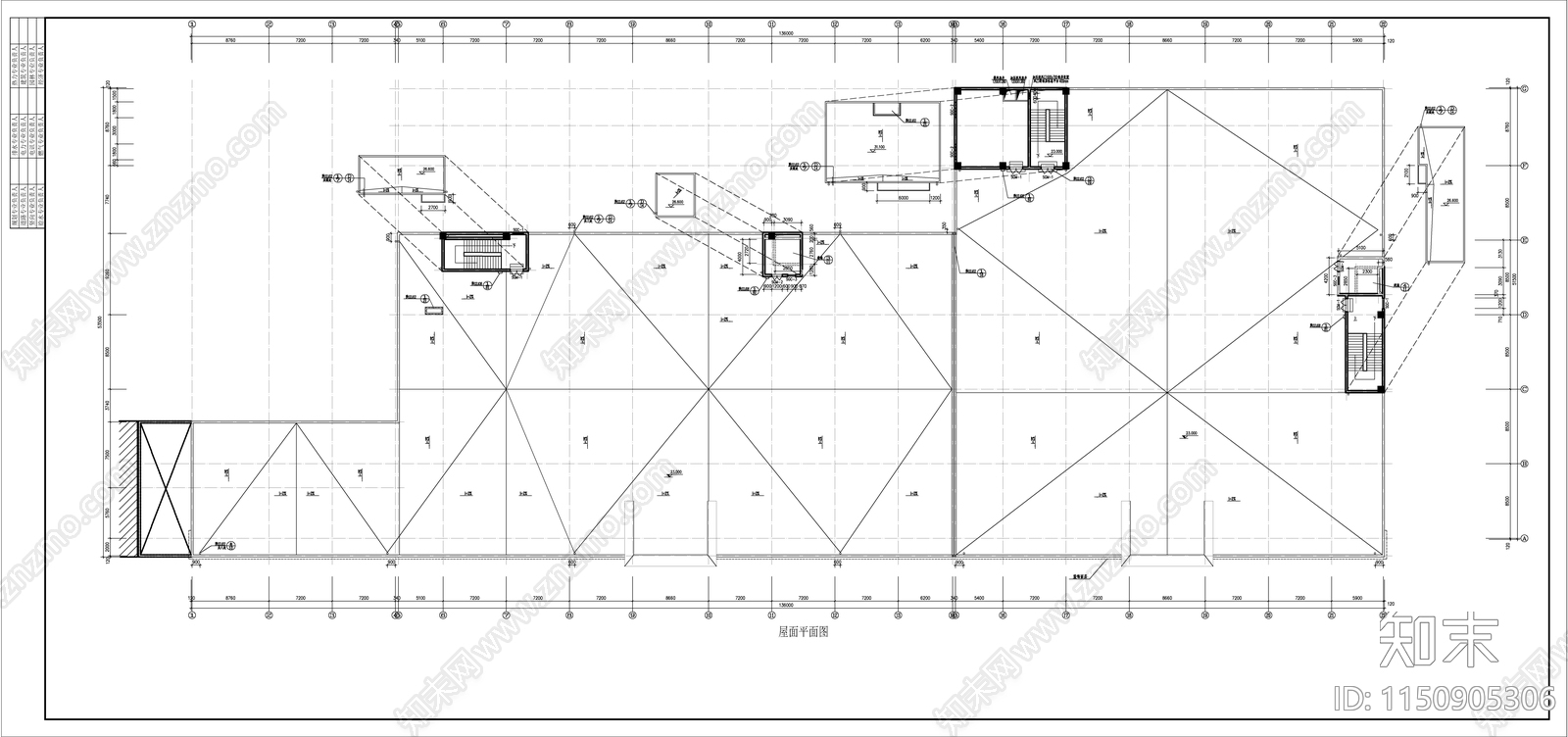 某大型商场建筑cad施工图下载【ID:1150905306】