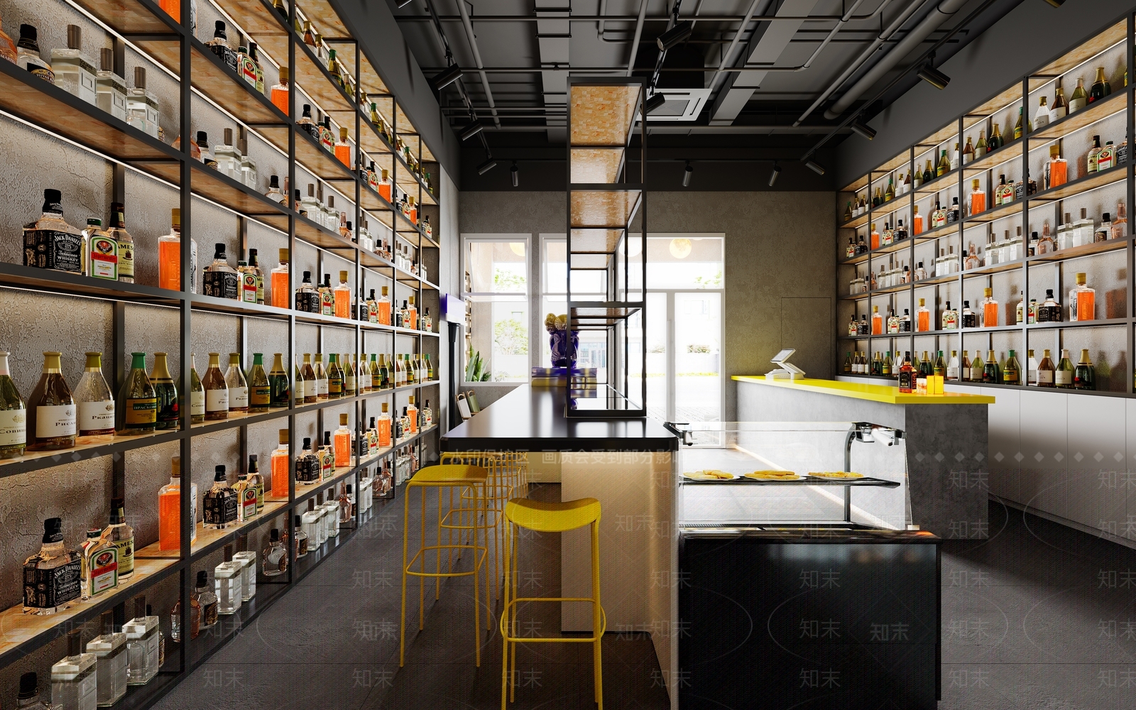 工业风音乐餐厅3D模型下载【ID:1150907032】