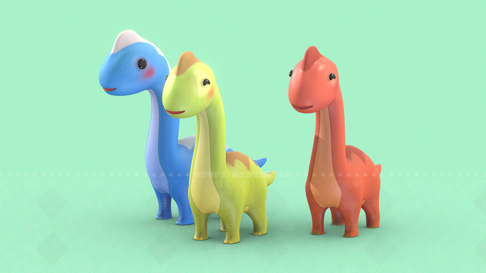 玩具3D模型渲染效果图