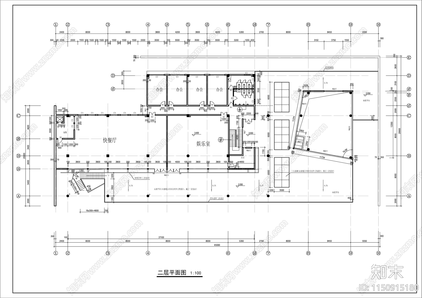 小超市建筑施工图下载【ID:1150915180】