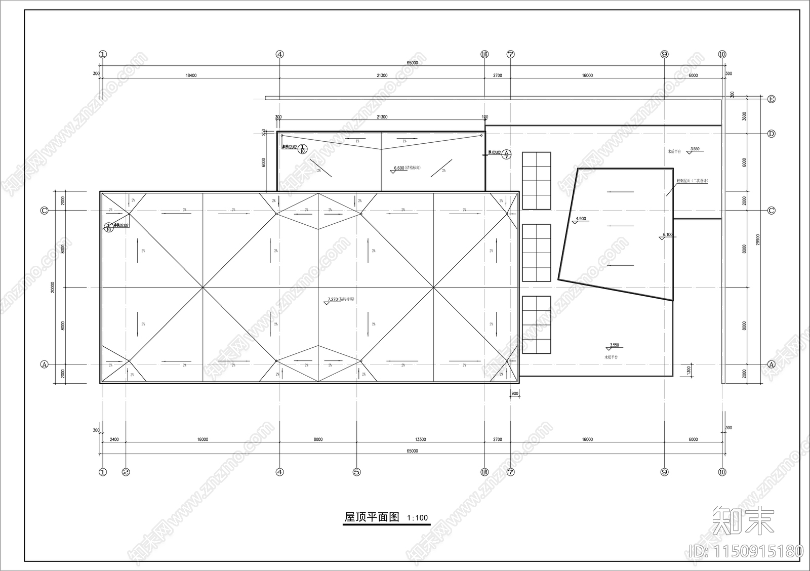 小超市建筑施工图下载【ID:1150915180】