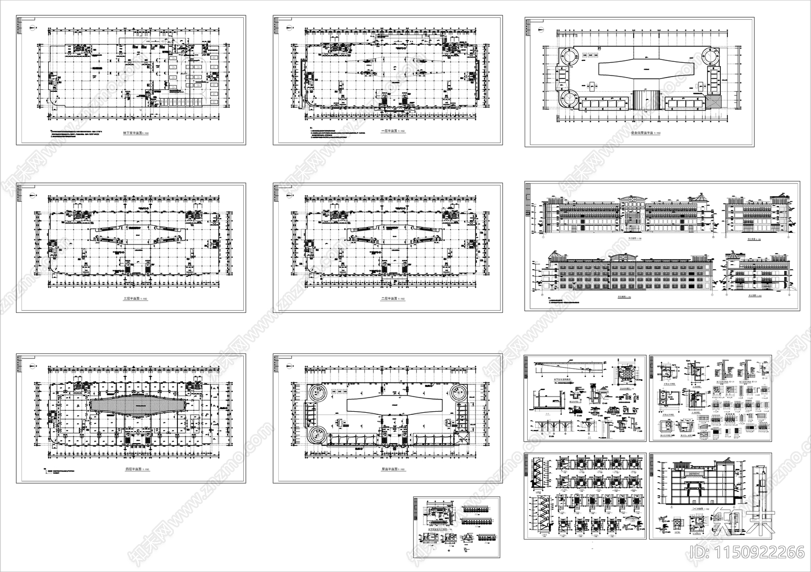大型商场建筑cad施工图下载【ID:1150922266】