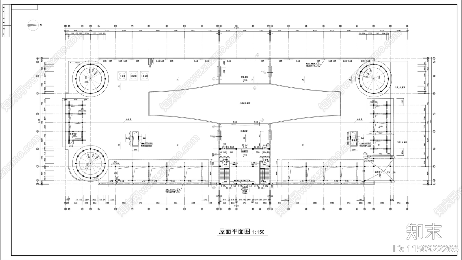 大型商场建筑cad施工图下载【ID:1150922266】