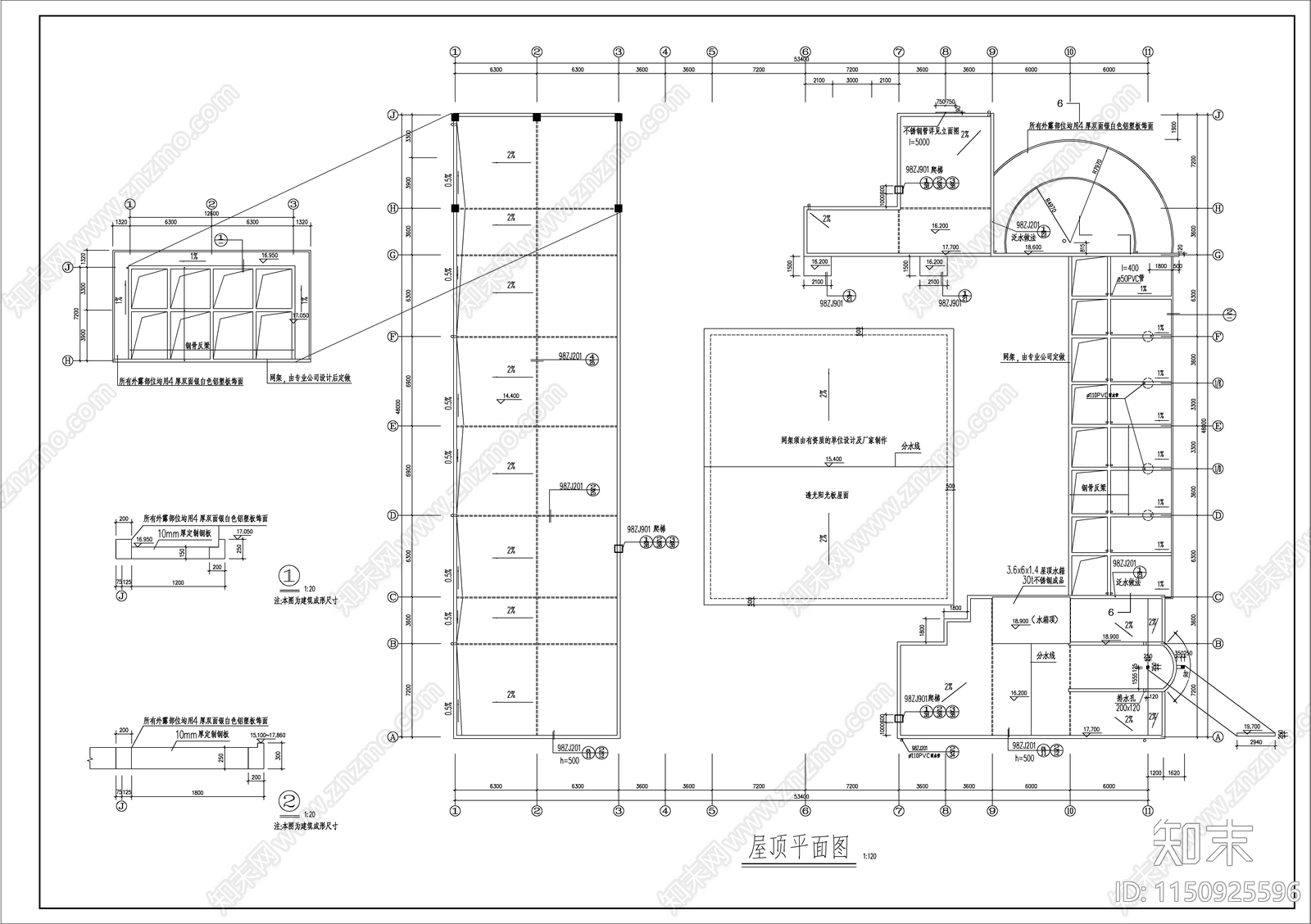 某文化商城建筑cad施工图下载【ID:1150925596】